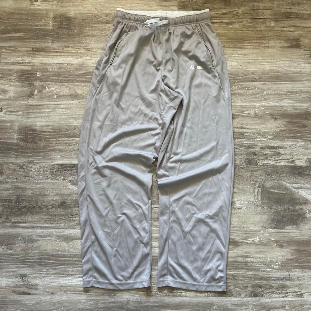 Sacuiman Men's gray baggy wide-leg active loungewear track pants